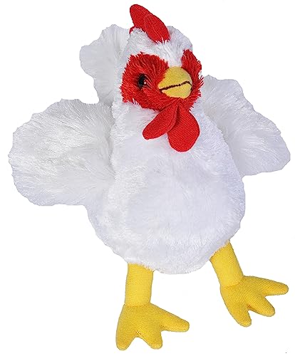 Wild Republic - Gallina Peluche, Bianco, 18093