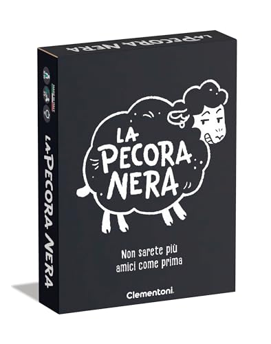 Clementoni Carte Da Gioco Per Adulti - La Pecora Nera, Gioco da Tavolo 16-99 Anni, 3-8 Giocatori, Giochi di Società Divertenti tra Amici, Made In Italy, 16816