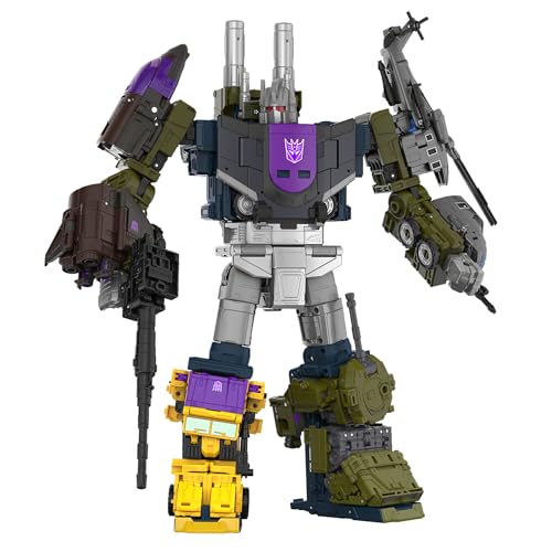 Transformers, Age of the Primes Commander Class, Combaticon Onslaught, action figure convertibile da 17 cm, giocattoli di robot dagli 8 anni in su