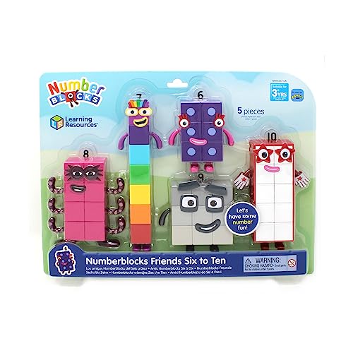 Learning Resources Amici Numberblocks da Sei a Dieci, Personaggi da collezione ufficiali a partire dai 3 anni