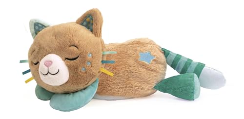 Clementoni Baby Gattino Morfeo, Respira e Fa le Fusa, Gioco Interattivo Musicale Bambini 0+ Mesi, Centro Attività Prima Infanzia, Morbido Peluche, Simula Respiro, Vibra per Relax del Bambino, 17592