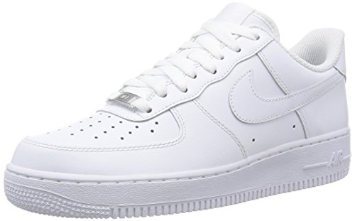 NIKE Air Force 1 '07, Scarpe Uomo, White, 43 EU