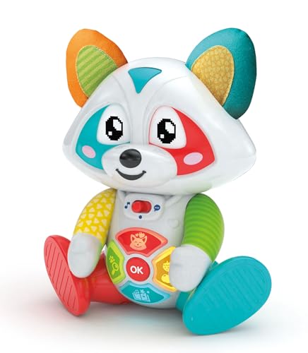Clementoni Baby Oliver, il Mio Compagno di Giochi Interattivo, Gioco Educativo Bambini 1-4 Anni, Raccontastorie Prima Infanzia con Occhi Led, Stimola Manualità e Linguaggio, Lingua Italiana, 17903