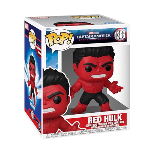 Funko POP! Super: Captain America: Brave New World - Red Hulk - Figura in Vinile da Collezione - Idea Regalo - Merchandising Ufficiale - Giocattoli per Bambini e Adulti - Movies Fans
