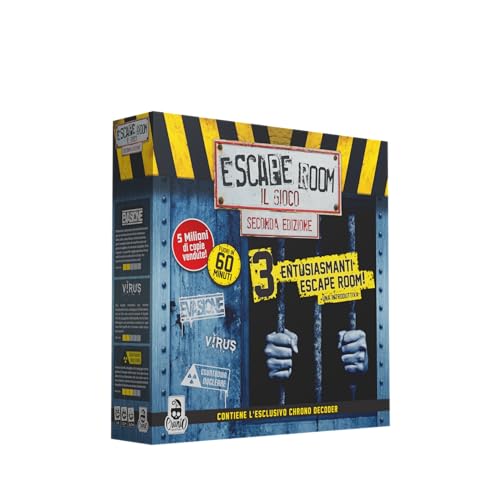 Cranio Creations - Escape Room Il Gioco Nuova Edizione, 3 Appassionanti Nuove Avventure Per L'Escape Room Da Tavolo Più Famosa, Edizione in Lingua Italiana