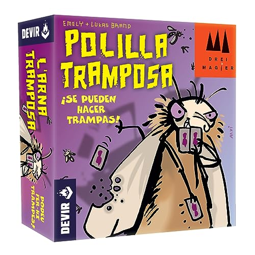 DEVIR – La Polilla Tramposa, Gioco di Tavolo, Versione Spagnola (BGPOLI)