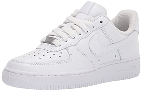 Nike Wmns Air Force 1 '07, Scarpe da Basket Donna, White Metalic Logo, 41 EU