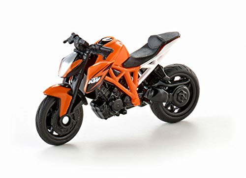 siku 1384, Moto KTM 1290 Super Duke R, Metallo e Plastica, Arancione, Ruote in gomma