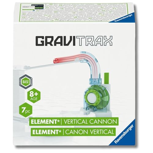 Ravensburger - Gravitrax Vertical Cannon | Pista Biglie Con 7 Pezzi | Rompicapo Bambini Livello Base | Giochi Bambino 8 Anni Maschio | Giochi Per Bambini Compatibili Con Tutti I Gravitrax