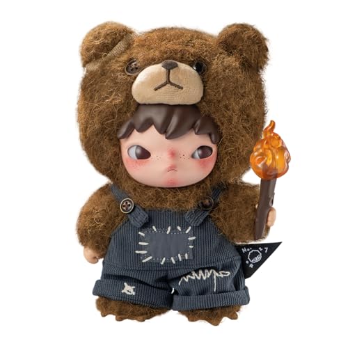 POP MART Hirono Living Wild-Fight for Joy Plush Doll Personaggio d'Azione Giocattolo da Collezione Figura Regalo di Festa 1PC