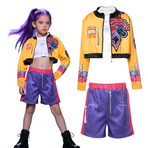 Raveparty Costume da cosplay per bambini, per carnevale, Halloween, per ragazze, costume di compleanno (stile A, 120)