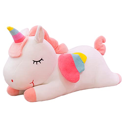 Kekeso Peluche Unicorno Peluche Giocattoli Morbidi Cuddle Cuscino Bambola Cartoon Unicorn Peluche Regali per Ragazzi Ragazze (30cm/11.81inch, Bianca)