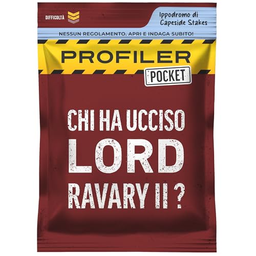 Profiler Pocket – Gioco di investigazione con carte – Chi ha ucciso Lord Ravary II? Omicidio nel mondo delle corse ippiche – Tascabile, gioco da viaggio – 1-6 giocatori, 45 min (Italiano)