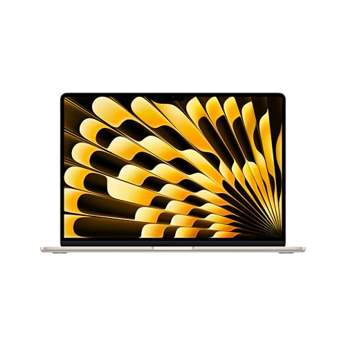 Apple Portatile MacBook Air 15'' con chip M4 (2025): progettato per Apple Intelligence, display Liquid Retina da 15,3'', 16GB di memoria unificata, 256GB di archiviazione SSD, Touch ID; Galassia