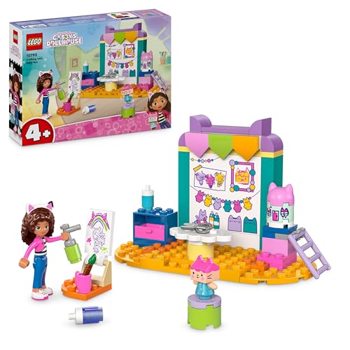 LEGO La Casa delle Bambole di Gabby Creazioni con Baby Scatola, Giochi Educativi per Bambine e Bambini da 4 Anni, Giocattolo Creativo con Accessori per il Fai da Te, Idea Regalo di Compleanno 10795