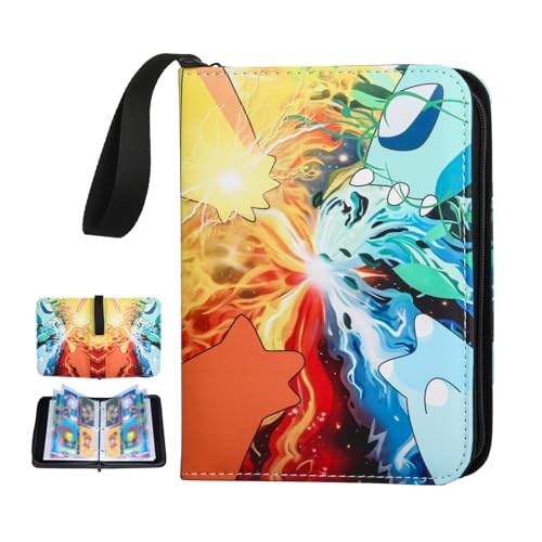 ZUPAPJO Album Porta Carte, 440 Tasche Album Carte Collezionabili, 55 Pagine Raccoglitore Di Carte, PU Libro Porta Carte Impermeabile