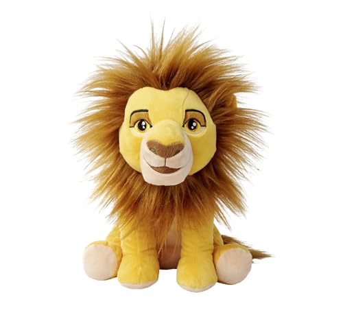Simba - Disney Plush Originale di Mufasa, Lion King, 30° anniversario del Re Leone, peluche da 25 cm, adatto dai primi mesi di vita