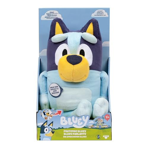 BlueY - Peluche con effetti sonori, peluche funzionale, peluche interattivo, peluche parlante, peluche (33 cm)