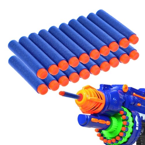 OUDQFCJ 20 pezzi Dardi per Nerf Elite Blasters 7,2 cm Ricariche in Schiuma per Pistola Giocattolo Compatibili con Nerf N-Strike Munizioni per Bambini Blu