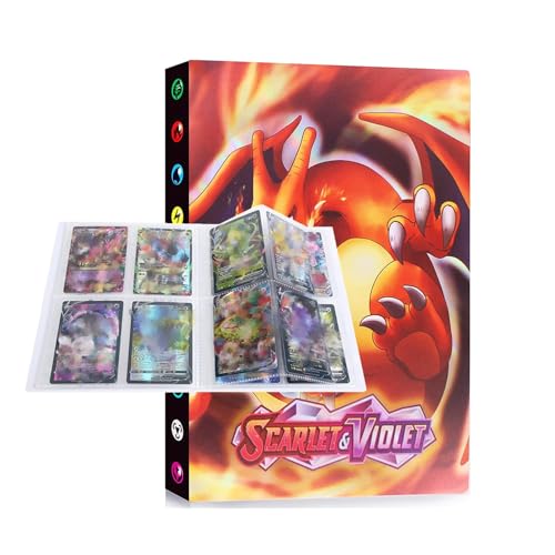 Raccoglitore carte 4 tasche, Album di carte, Porta carte, Album per giochi di carte collezionabili Capacità 240 card (PO02)