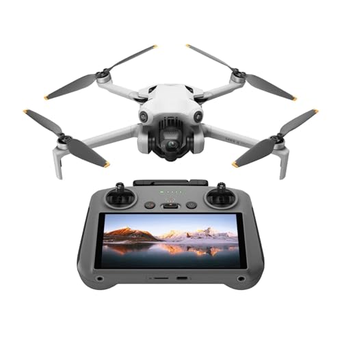 DJI Mini 4 Pro (con DJI RC 2), mini drone pieghevole per adulti con fotocamera in 4K, meno di 249 g, autonomia di volo di 34 min, trasmissione video di 20 km, rilevamento ostacoli omnidirezionale, C0