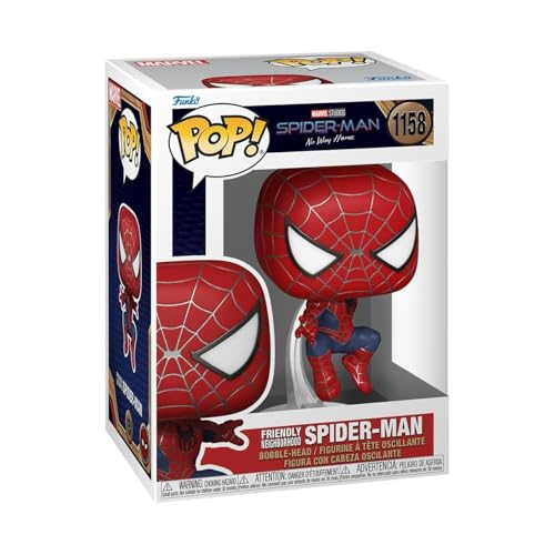 Funko Pop! Marvel: Spiderman No Way Home 2021 - Spider-Man - Leaping SM2 - Figura in Vinile da Collezione - Idea Regalo - Merchandising Ufficiale - Giocattoli per Bambini e Adulti - Movies Fans