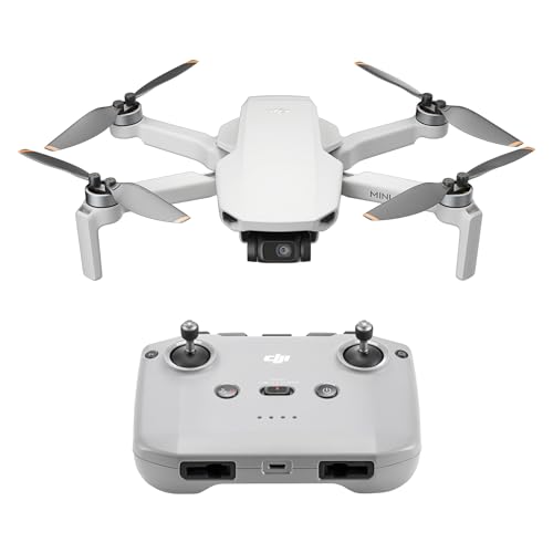 DJI Mini 4K, drone per adulti, fotocamera 4K HD, < 249 g, stabilizzatore 3 assi, trasmissione video 10 km, return automatico, resistenza al vento, 1 batteria per tempo di volo 31', volo intelligente