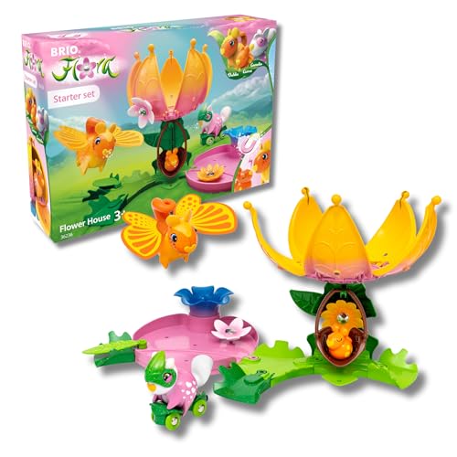 BRIO FLORA - La casa in fiore Starter Set | Giocattolo per Bambini 3+ Anni | Giochi Bambina E Bambini | Playset di gioco libero per stimolare la fantasia | Regalo Bambina 3 Anni E Più