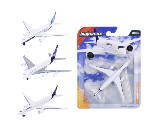 Majorette Airplane Assortimento – Modellini di Aerei in Metallo, 3 Modelli Diversi, 8503001000, dai 3 anni