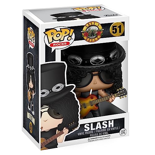 Funko Pop! Vinyl: Rocks: GN'R: Slash - Guns N Roses - Figura in Vinile da Collezione - Idea Regalo - Merchandising Ufficiale - Giocattoli per Bambini e Adulti - Music Fans