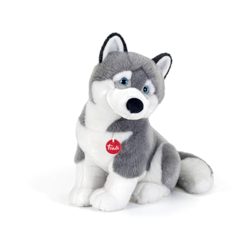 Trudi Husky Marcus Cane peluche gioco, regalo Natale e compleanno | 21x34x31cm taglia L | Classici cani peluche | modello 22273