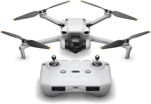 DJI Mini 3 – Mini drone con fotocamera leggero e pieghevole con video in 4K HDR, autonomia di 38 minuti, Riprese verticali native e funzioni intelligenti, C0