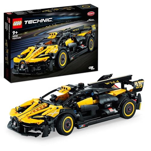 LEGO Technic Bugatti Bolide, Kit di Costruzione Macchina Giocattolo da Corsa, Modellino Auto Supercar, Giochi per Bambini, Bambine, Ragazzi e Ragazze da 9 Anni, Idee Regalo da Collezione 42151