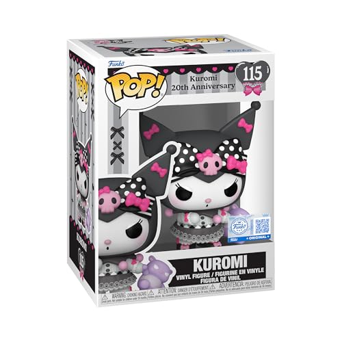 Funko Pop! Sanrio: Hello Kitty - (Kuromi + 20th) - Kuromi - (S Pieces) - Figura in Vinile da Collezione - Idea Regalo - Merchandising Ufficiale - Giocattoli per Bambini e Adulti - Anime Fans