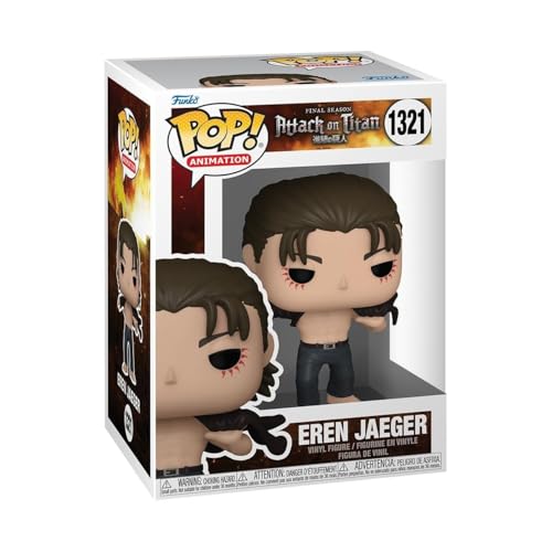 Funko Pop! Animation: AoT - Eren Jaeger Jeager - Attack On Titan - Figura in Vinile da Collezione - Idea Regalo - Merchandising Ufficiale - Giocattoli per Bambini e Adulti - Anime Fans
