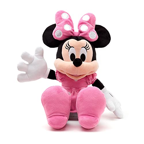 Disney Store Peluche Ufficiale Medio per Bambini Minnie, 45 cm, Personaggio coccoloso con Finitura Morbida e Dettagli Ricamati, Vestito e Fiocco a Pois - per Bimbi dai 0 Anni in su