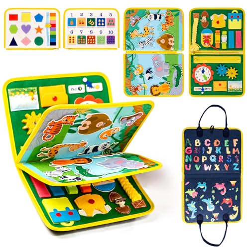 Uping Busy Board Activity Board Baby Sensoriale Montessori Giocattoli Giocattoli Educativi Regalo Ragazzo Ragazza Bambino Sensoriale Giocattolo Educativo Tastiera per Viaggi Auto Aereo