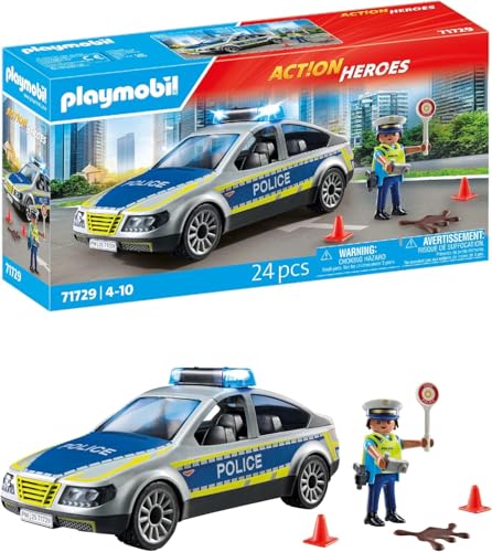 PLAYMOBIL | Action Heroes | Auto della Polizia | Macchina giocattolo | Giocattoli per bambini dai 4 anni in su | 71729