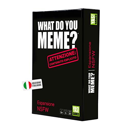 Yas Games Rocco Giocattoli Espansione What Do You Meme? NSFW L’Unico In Italiano, Da 18 anni in su