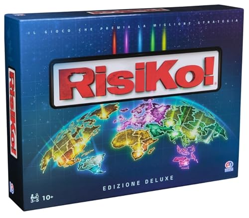 Editrice Giochi, Risiko Edizione Deluxe, Giochi in Scatola, Giochi di Società e Strategia per Famiglia e Amici, Giochi da Tavolo per Adulti e Bambini, da 3 a 5 Giocatori, 10+ Anni