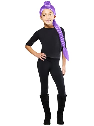 RUBIES PARRUCCA RUMI per bambina, ragazze, k-pop- Rumi, netflix, parrucca, licenza ufficiale Netflix, demon hunters, huntrix, per carnevale, feste e cosplay