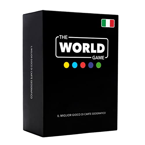 The World Game Gioco di Carte Geografia - Gioco da Tavolo Educativo per Bambini, Famiglie e Adulti - Un Gioco di Società per Ragazzi e Ragazze sul Mundo - In Italiano