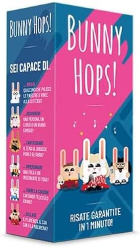 Asmodee - Bunny Hops, Carte da Gioco, Gioco da Tavolo, 4-16 Giocatori, 14+ anni, 20 min, Edizione in Italiano