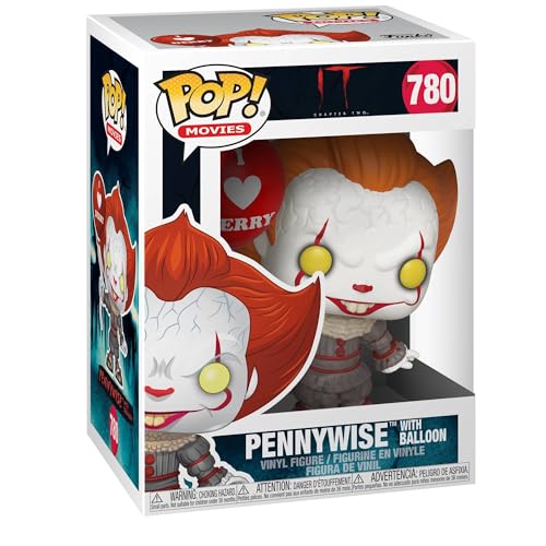 Funko Pop! Movies: IT: Chapter 2- Pennywise with Balloon - Figura in Vinile da Collezione - Idea Regalo - Merchandising Ufficiale - Giocattoli per Bambini e Adulti - Movies Fans
