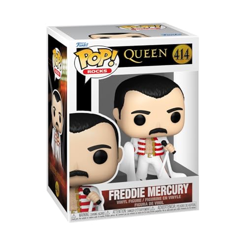 Funko Pop! Rocks: Queen - Freddie Mercury With Cape - Figura in Vinile da Collezione - Idea Regalo - Merchandising Ufficiale - Giocattoli per Bambini e Adulti - Music Fans