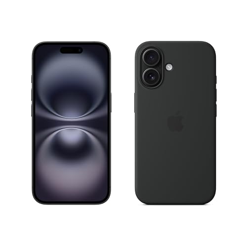 Apple iPhone 16 128 GB - Nero + Custodia MagSafe in silicone - Nero