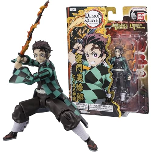 BANDAI - Ultimate Legends HD - Figurina Demon Slayer 12 cm - Tanjiro Hinokami Kagura - Licenza ufficiale Demon Slayer - Figurina articolata Tanjiro - Giocattolo per bambini 4 anni e + - VE88969
