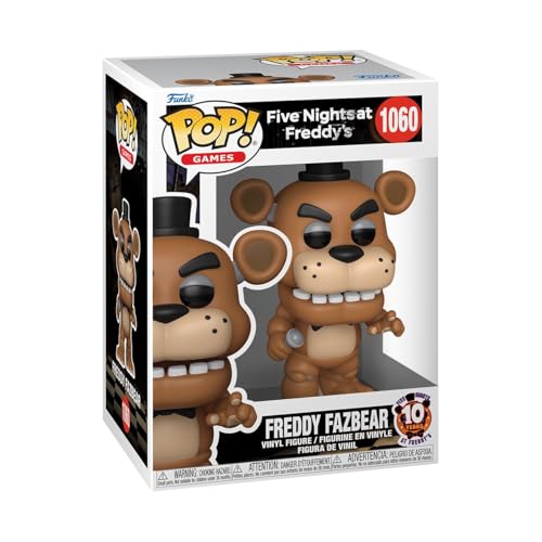 Funko Pop! Games: Five Night's At Freddy Fazbear's - Freddy Fazbear - Five Nights At Freddy's - Figura in Vinile da Collezione - Idea Regalo - Merchandising Ufficiale - Anime Fans