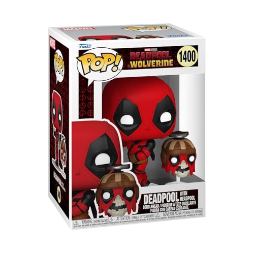 Funko Pop! & Buddy: Deadpool & Wolverine - Deadpool with Headpool - Figura in Vinile da Collezione - Idea Regalo - Merchandising Ufficiale - Giocattoli per Bambini e Adulti - Movies Fans