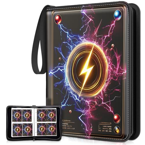 Album Carte Raccoglitore, 440 Raccoglitore Carte Pokémon Collezione, Legame Portatile e Impermeabile in PU per Carte MTG/TCG/CALCIO-BASEBALL/Carte da Scambio